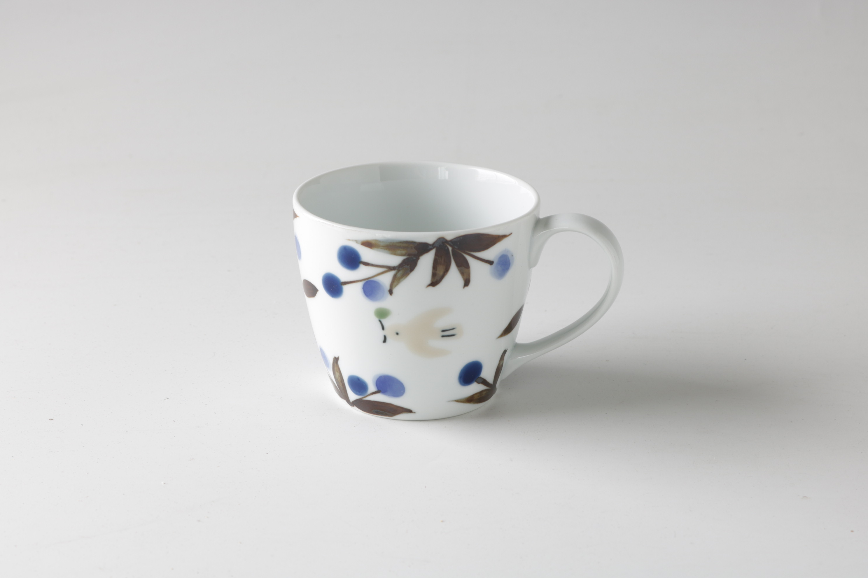 KB59 【eチケット】ガーデン マグカップ青【奥川陶器】