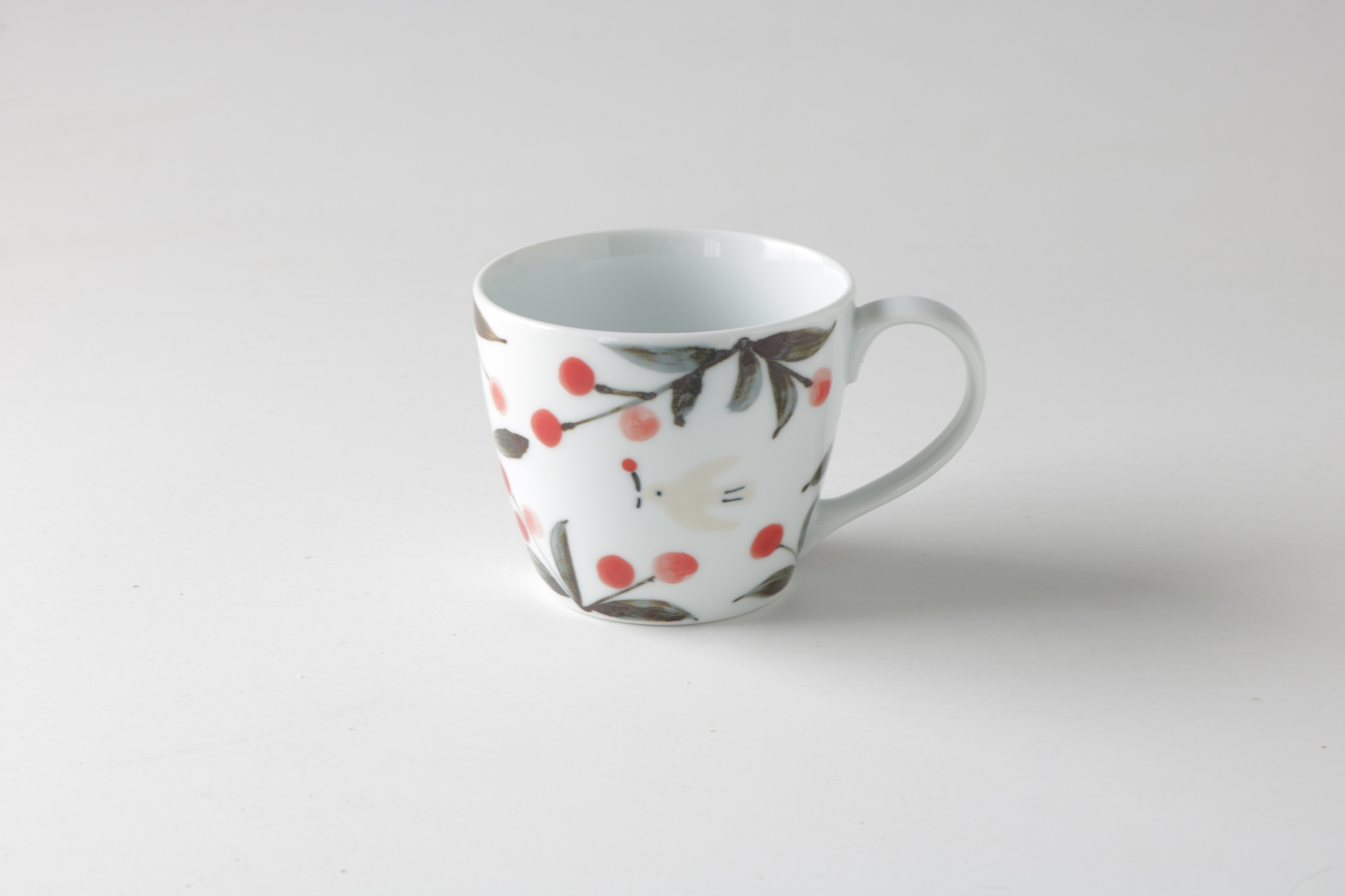 KB60 【eチケット】ガーデン マグカップ赤【奥川陶器】